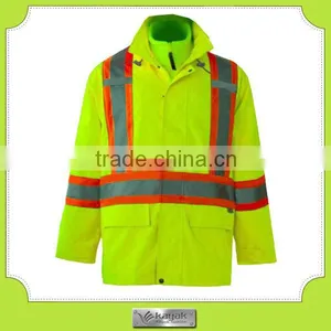Custom Fluorescent Reflective Fire Proof 3 in 1 Safety Jacket thumbnail-1