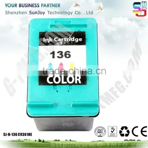 Wholesale Printer Ink Cartridge Compatible C9361HE 136 for HP Deskjet D4163 Color Inkjet Printer(C9068C) Officejet 6313 Al thumbnail-1