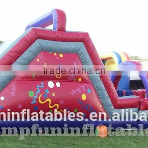 2016 Interactive Inflatable Obstacle Course Rental Inflatable Slide Children Air Playground thumbnail-2