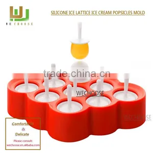 Summer Love Wholesale Eco-Friendly Ice Popsicle Mold Safe and Durable Custom Silicone Ice Cube Tray for DIY Ice Cream thumbnail-5