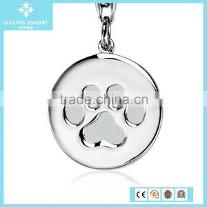 925 Sterling Silver Charm Bracelet Engraveable Round-Tag Charm in Sterling Silver thumbnail-5