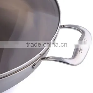 Hign Quality Titanium Wok With Royal Appearance and Various Sizes Titanium Cookware Non Stick Wok thumbnail-6