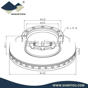Truck Iveco Brake Disc 299.6327 299.2477 thumbnail-1