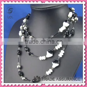 From China Small Black Bead Necklace, Hot Sale Silicone Teething Necklace Wholesale thumbnail-1