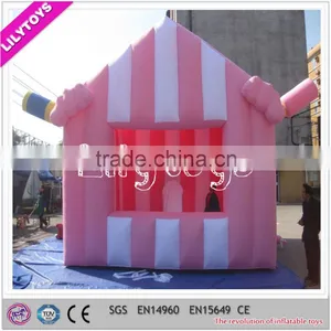 Pink Lovely Inflatable House Tent, Inflatable Camping Tents for Sales thumbnail-1
