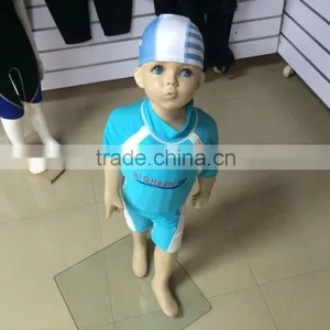 Children Blue Surf and Swimming Lycra Caps thumbnail-3
