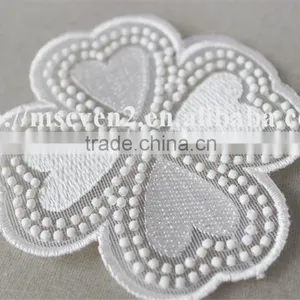 2016 Newest Design Black and White Embroidery Neck Lace Neck Patch Flower Pot Stands Designs thumbnail-4