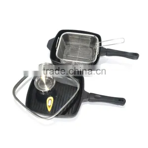 Hot Selling Multifunction Double Pot Set Non-stick Cookware Set Frying Pan thumbnail-3