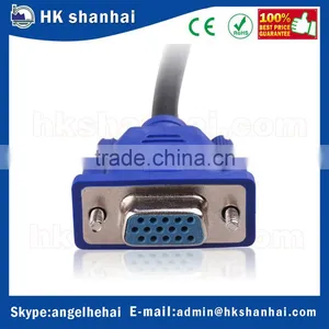 High Quality Adapter 15 Pin 1 Vga Male to 2 Vga Female Vga Monitor Y Splitter Cable for Computer pc Laptop thumbnail-3