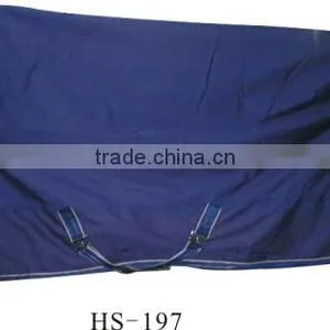 600D Blue Plain Dacron Waterproof Horse Rain Sheet thumbnail-1