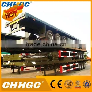 Plastic Drop Deck 40ft Flatbed Trailer With Low Price thumbnail-2