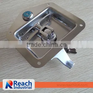 Polished Stainless Steel Paddle Handle Truck Toolbox Locks and Latches thumbnail-2