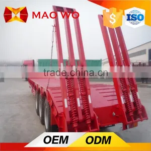 Cheap Price Tri Axle Low Bed Truck Excavator Transportation Trailer thumbnail-5