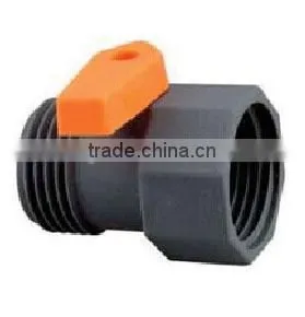 Garden Plastic Hose Coupling With Valve Quick Hose Connector SG1810 thumbnail-1
