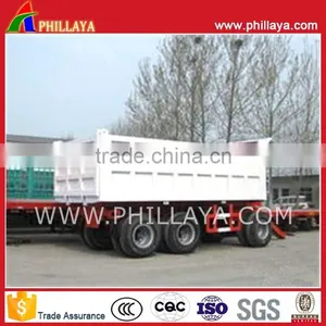 30 Tons Drawbar Full Type Dump Cargo Box Tipper Trailer With Draw Bar thumbnail-2