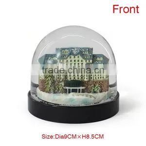 Acrylic Material Decorate Building Snow Globe thumbnail-3