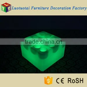 Factory Supply Plastic Luminous Square LED Wine Tray Glowing Ice Bucket thumbnail-4