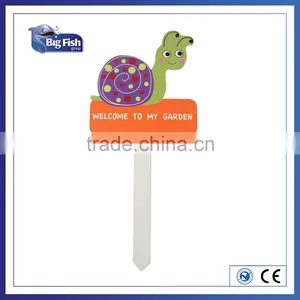 Snail Shaped Wood Stakes Chalkboard Plant Tag Blackboard Forwelcome to my Garden thumbnail-1
