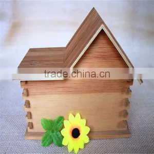 Unfinished Conjoined Kids Pine Wood Cutting Toys House Shape Wood Toys for Sale thumbnail-4