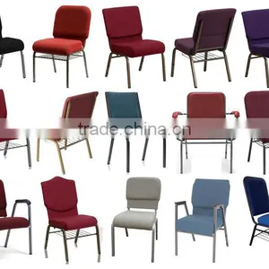 Wholesale Stackable Armrest Church Chair thumbnail-2