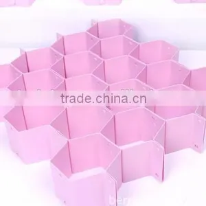 Cy272 8-Piece Honeycomb Drawer Clapboard Closet Divider Cabinet Cellular Partitions Underwear Organizer thumbnail-5