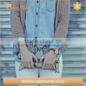 Women Leather Clutches Women Leather Foldable Cluthes thumbnail-3