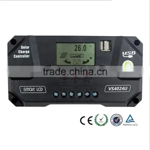 Solar Charge Controller 40A LCD Dual USB Smart Solar Charge Controller High Quality Solar Panel Power Energy System Controller thumbnail-1