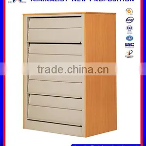 Hot Sell Wooden Side Panel Metal Library Bookshelves thumbnail-1