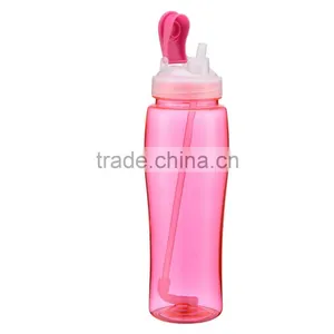 Eco-Friendly 750ml Portable BPA Free Sport Drink Cycling Hiking Outdoor Bike Gym Water Bottle With Flip Straw Space Cup thumbnail-2