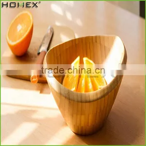 Wholesale 100% Nature Bamboo Bowl Eco-Friendly Popular Salad Bowl/Homex_Factory thumbnail-1