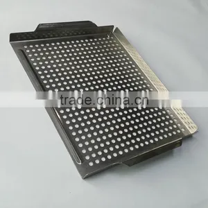 Non-stick Iron Square Grill Bbq Basket thumbnail-4