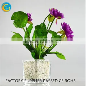 Square Black Milk Glass Vase Rectangular Glass Vase for Homedecoration thumbnail-4
