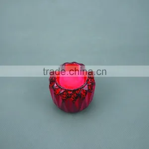 Antique Table Top Elegant Red Ceramic Candle Holders,Ceramic Tealight Candle Holders thumbnail-2