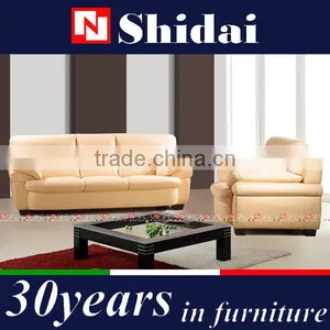 Italian Cream Leather Sofa, Big Sofa, Feather Sofa 909 thumbnail-1