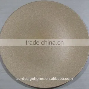 GOLD GLITTER PP PLASTIC CHARGER PLATE thumbnail-1