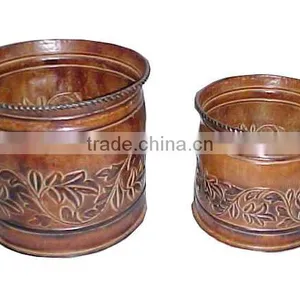 Brass Planter,Iron Planter,Metal Planter,Garden Planter thumbnail-1