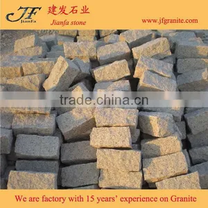 G682 Yellow Granite Flamed Pavers for Driveway Flooring /Garden Stepping thumbnail-5