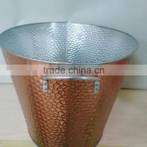 100% Waterproof Embossed Antique Tin Bucket thumbnail-5