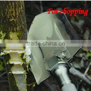 Bushcraft Cutting Shovel Multi-purpose Outdoor Tool Aluminum Alloy Spade Shovel DJSV-IV II Wooden Shovel thumbnail-2