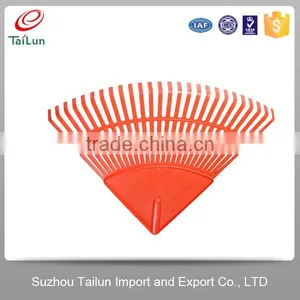 High Quality Orange 26 Tines Garden Plastic Lawn Rake Heads thumbnail-1