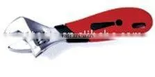 Short-handle Chromed Adjustable Wrench With Double Colour Soft Grip Handle(wrench,adjustable Wrench,hand Tool) thumbnail-1