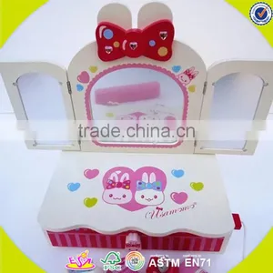 Wholesale Baby Wooden Dresser Play Set Toy, High Quality Kids Wooden Dresser Toy, Cheap Wooden Kitchen Play Set W10D015 thumbnail-4