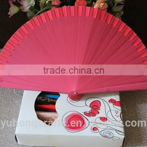 Spanish Wood Fabric Fan for Party thumbnail-3