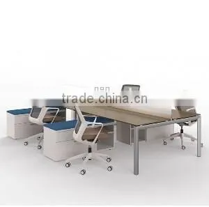 New Design Hot Sale 4 Seat Wooden Used Standard Sizes of Workstation thumbnail-1