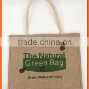 China Used Burlap Jute Bag Enviroment Tote Bag thumbnail-1