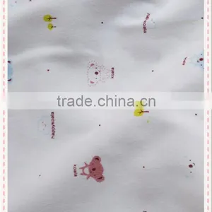China Supplier Knitted 100%cotton Printed Interlock Fabric for Garment thumbnail-2
