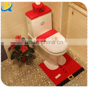 Hot Selling Christmas Style Red and White Durable Toilet Seat Cover thumbnail-1