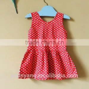 Wholesale New Design Polka Dot Children Clothes Baby Dress Pictures Little Girl Party Dresses thumbnail-4