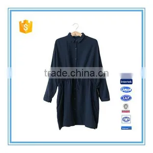 Spring And Summer Long Sleeves Double Layer Cotton Long Women Shirt thumbnail-2