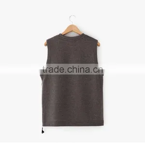 2016 Men's French Terry Vest Autumn Winter Tank Top for Gentlemen Thick Vest for Wiinter thumbnail-4